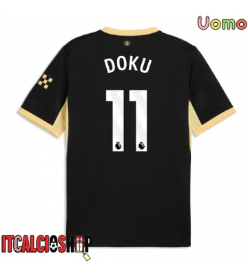 Manchester City Jeremy Doku #11 Seconda Maglia 2026-27 Manica Corta